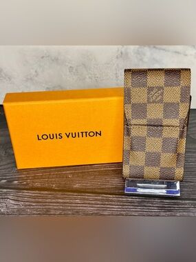 Louis Vuitton Damier Ebene Mini Case | LV Cosmetic Case | Lipstick & Pen Holder